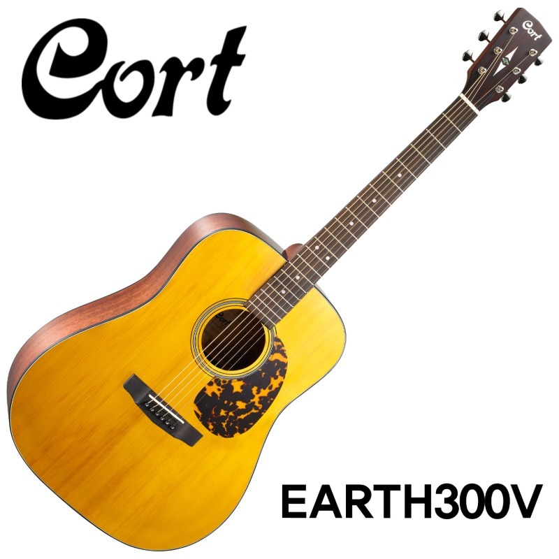 [콜트 공식대리점/실재고보유/당일발송] Cort Earth300V Natural Glossy(Adirondack Spruce Top) (신품)