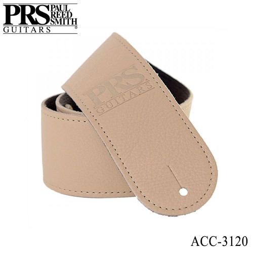 PRS Logo Leather Strap (Tan) ACC-3120